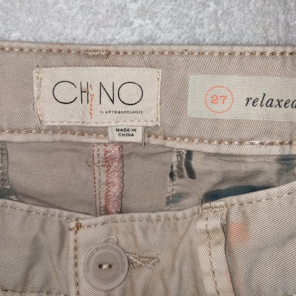 Antropologie Paint Splatter Relaxed Fit Chinos - Picture 4 of 5